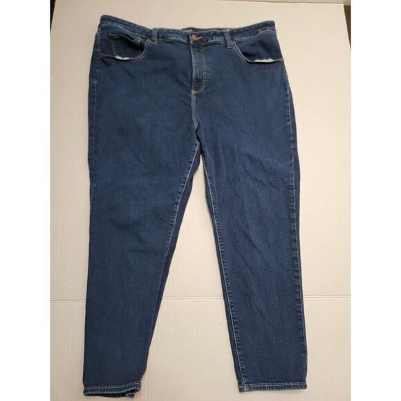 Lucky Brand Jeans Womens Plus 24W Emma Leggings Dark Was Stretch High Rise - Picture 2 of 12